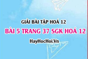 Giải bài 5 trang 37 SGK Hoá 12: Cấu tạo, tính chất hoá học của Cacbonhiđrat